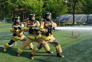 [NSP PHOTO]안산소방서, 도 소방기술경연대회 준비 훈련 실시