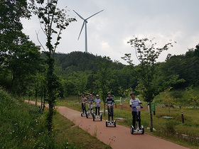 [NSP PHOTO]영덕산림생태공원, 전동휠 체험 달려라 왕발통 개장