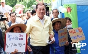 [NSP PHOTO]재방문 약속어긴 김항곤 성주군수, 소성리 주민 기만 논란