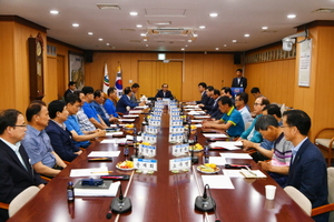 [NSP PHOTO]청도군, 농산물 공판장 관계관 간담회 개최