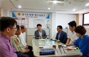 [NSP PHOTO]김동규 의원, 금촌동 독점 취락지구 의견 수렴 나서