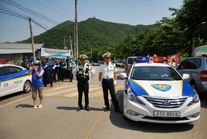 [NSP PHOTO]경찰, 성주 소성리 차량 검문 시설 철거 강제 집행 예고