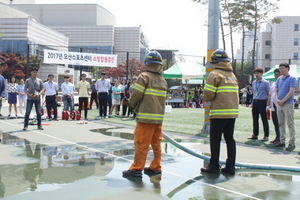 [NSP PHOTO]오산시시설관리공단, 재난사고대비 소방합동훈련 실시