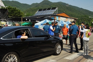 [NSP PHOTO]경북 성주경찰, 도준수 서장 과잉의전 논란