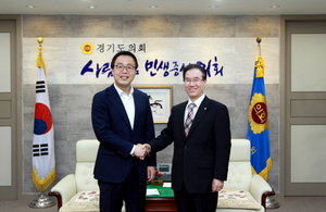 [NSP PHOTO]정기열 경기도의장, 김용학 경기도시공사 사장 접견