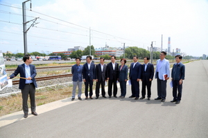 [NSP PHOTO]대구시의회, 서대구 고속철도역사 부지 현장 점검