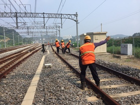 [NSP PHOTO]코레일 전남본부, 여름철 선로좌굴 대비 비상복구훈련 시행