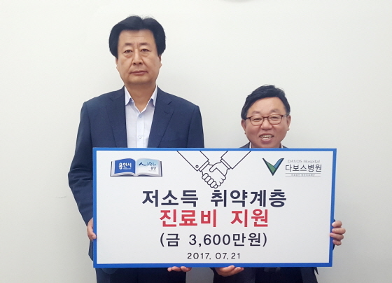 [NSP PHOTO]용인시- 다보스병원 협력, 저소득 취약계층, 무료진료