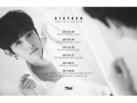 [NSP PHOTO]사무엘 솔로 데뷔 타임 테이블 공개8월 2일 첫 앨범 식스틴 발매