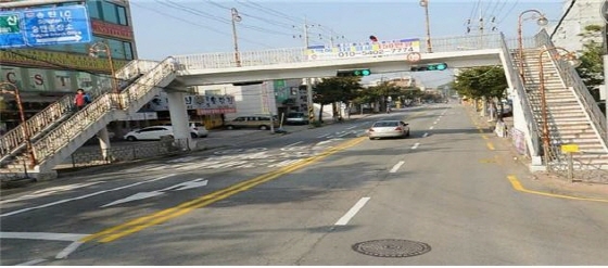 [NSP PHOTO]평택시, 지장초 사거리 보도육교 철거 예정