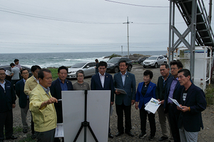 [NSP PHOTO]포항시의회 경제산업위, 고수온 피해현장 방문