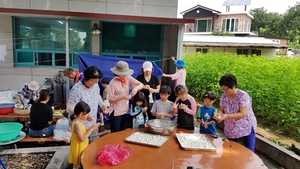 [NSP PHOTO]칠곡군보건소, 망정1리서 농촌체험 캠프 실시