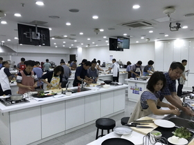 [NSP PHOTO]대구과학대, 경북도 중견간부양성과정 요리실습 교육 운영