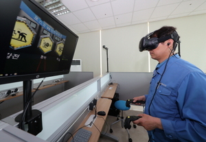 [NSP PHOTO]포스코 포항제철소, VR 체험 안전교육 효과 만점