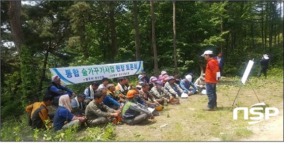 [NSP PHOTO]장수군, 통합숲가꾸기 현장토론회 개최