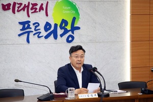 [NSP PHOTO]김성제 의왕시장, 핵심과제 지시사항 보고회 개최