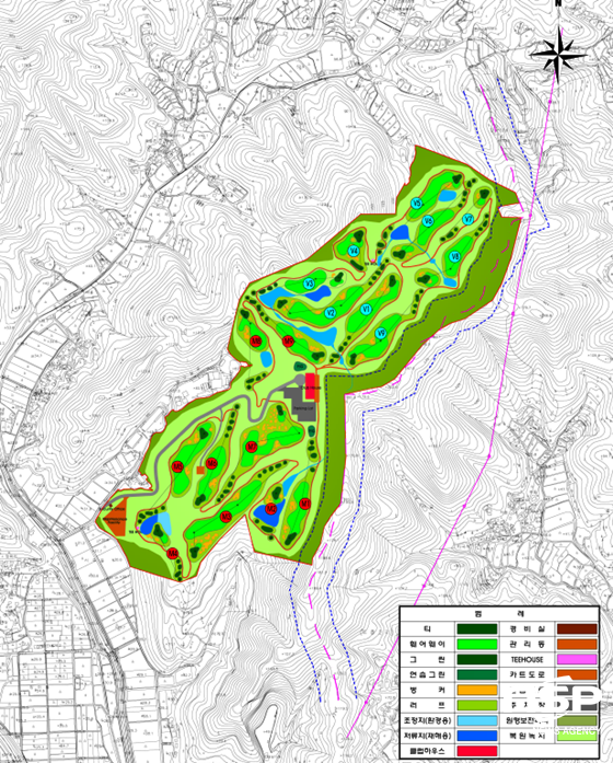 NSP통신-선남면 관화리 산33-1번지 일원 골프장 개발계획 및 토지이용계획(안) (경북 성주군)
