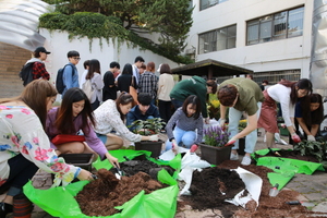 [NSP PHOTO]가천대학교, 텃밭프로젝트 개장식 개최