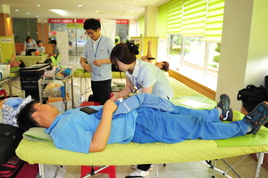 [NSP PHOTO]광양제철소, 19년째 생명나눔 헌혈봉사···혈액수급에 앞장