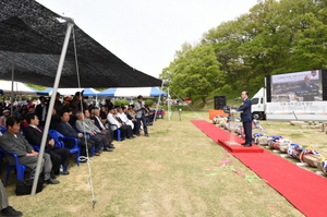 [NSP PHOTO]경주시, 왕궁 복원용 신라석재 헌증에 시민참여 호소