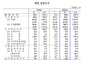 [NSP PHOTO]8월 경상수지 60.6억달러 흑자...여행수지 사드 여파로 부진