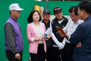 [NSP PHOTO]유화 안산시의원, 성호공원 게이트볼장 시설 개선 협의 진행