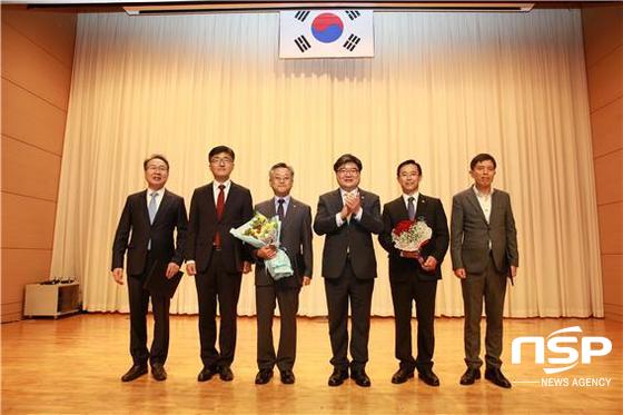 NSP통신-왼쪽에서 두번째 대구시 정영준 기획조정실장, 네번째 김용진 기재부 제2차관. (대구시)