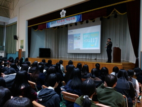 [NSP PHOTO]양우철 경주경찰서장, 경주여자정보고 학생대상 인생 특강 실시