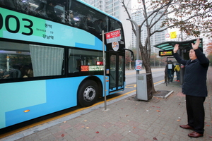 [NSP PHOTO]용인시, 용인~강남간 2층버스 본격 운행 시작