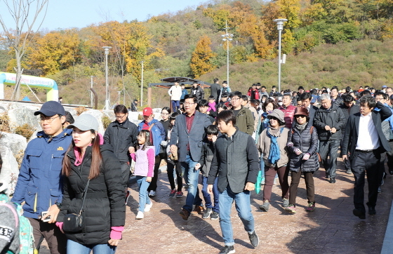 NSP통신-11일 평택시 이충레포츠 공원에서 열린 삼성 나눔워킹 페스티벌. (평택시)