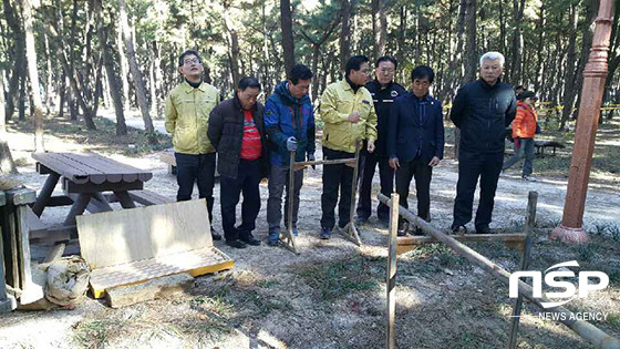 NSP통신-건설도시위원회 송도액상화현장 점검 (포항시의회)