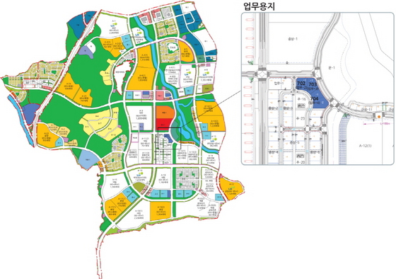 NSP통신-양주신도시 옥정지구 업무용지 토지이용계획도 (한국토지주택공사)