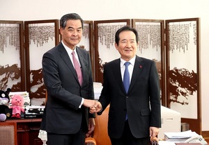 [NSP PHOTO]정세균 의장, 런 춘잉 중국 정협 부주석과 면담