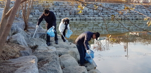 [NSP PHOTO]경산시 환경과, 남매지 환경정화 활동 자원봉사