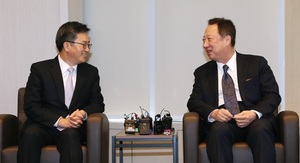 [NSP PHOTO]박용만 대한상의 회장, 김동연 부총리와 경제현안 논의