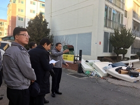 [NSP PHOTO]김상운 경북경찰청장, 포항 지진 피해 현장 방문