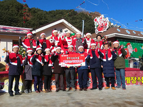 [NSP PHOTO]경북 봉화군 분천역, 한겨울 산타마을 개장