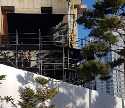 [NSP PHOTO]광교 SK VIEW 화재현장, 아직도 안전에 방만