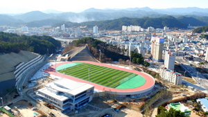 [NSP PHOTO]울진군, 오는 30일 연호체육공원 및 울진 국민체육센터 준공