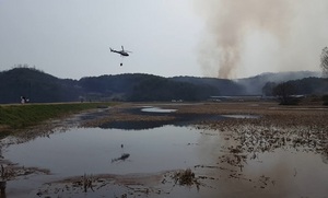 [NSP PHOTO]담양군, 산불진화용 헬기 투입 등 산불 제로화 총력