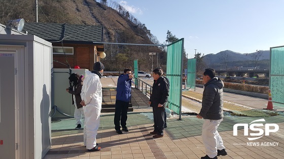[NSP PHOTO]유근주 진안 부군수, AI 초소 방문 격려