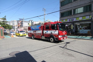 [NSP PHOTO]김포소방서, 소방차 길터주기 캠페인 실시