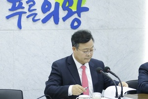[NSP PHOTO]김성제 의왕시장, 월간 업무보고 주재