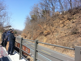 [NSP PHOTO]경기재난안전본부, 해빙기 급경사지 안전점검 실시