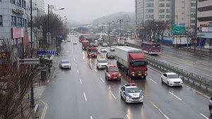 [NSP PHOTO]의왕소방서, 민·관 합동 소방차 길 터주기 훈련 실시