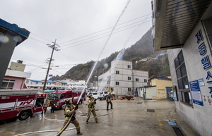 [NSP PHOTO]울릉군 실제와 같은 훈련으로 재난 상황을 대비한다