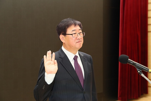 NSP통신-강희진 광명시부시장이 전국지방선거 대비 공직선거법 준수 다짐을 하고 있다. (광명시)