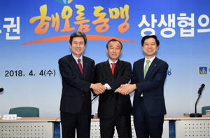 [NSP PHOTO]포항·경주·울산 행정협의체 해오름동맹, 2018년 첫 정기회 개최