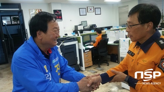 [NSP PHOTO]전상두 임실군수 예비후보, 119안전센터 격려 방문