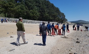 [NSP PHOTO]충남도, 소황사구 일대 민·관·군 협력 연안대청소